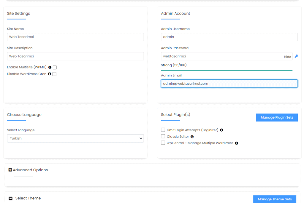 cpanel-wordpress-hizli-kurulum