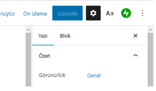 wordpress yazı güncellemesi