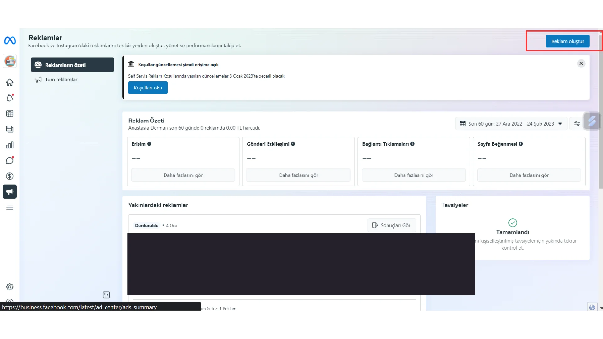 instagram reklam oluştur
