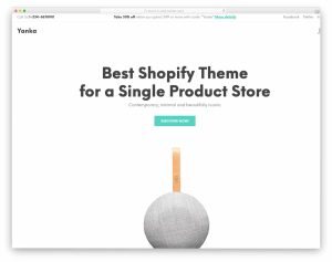 shopify tek ürün mağazası