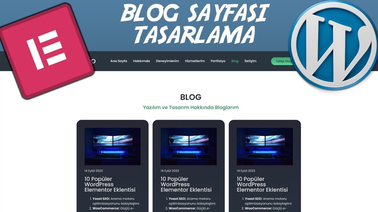 Blog Yazısı ve Sayfa Oluşturma